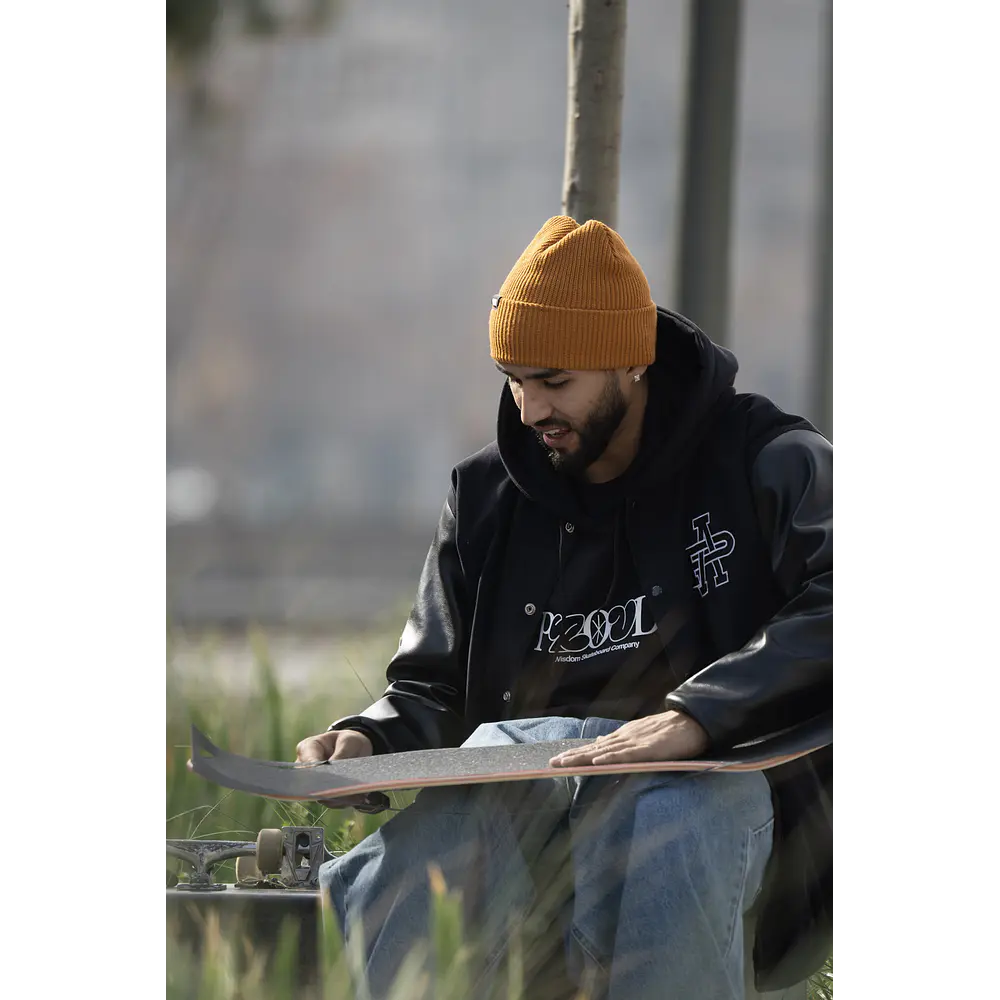 Beanie Wisdom - Logo Mostaza