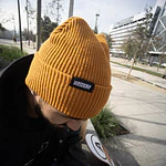 Beanie Wisdom - Logo Mostaza