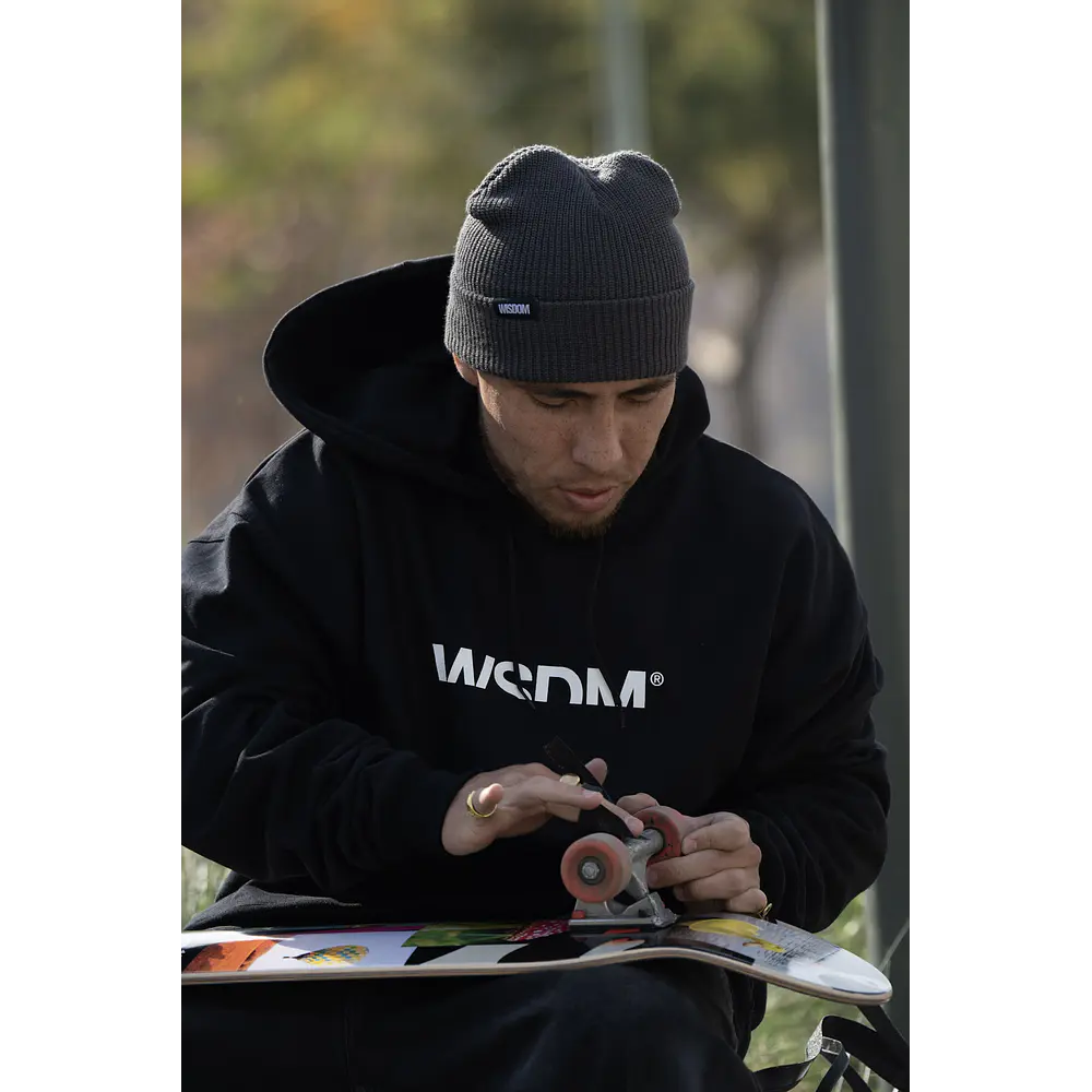 Beanie Wisdom - Logo Gris