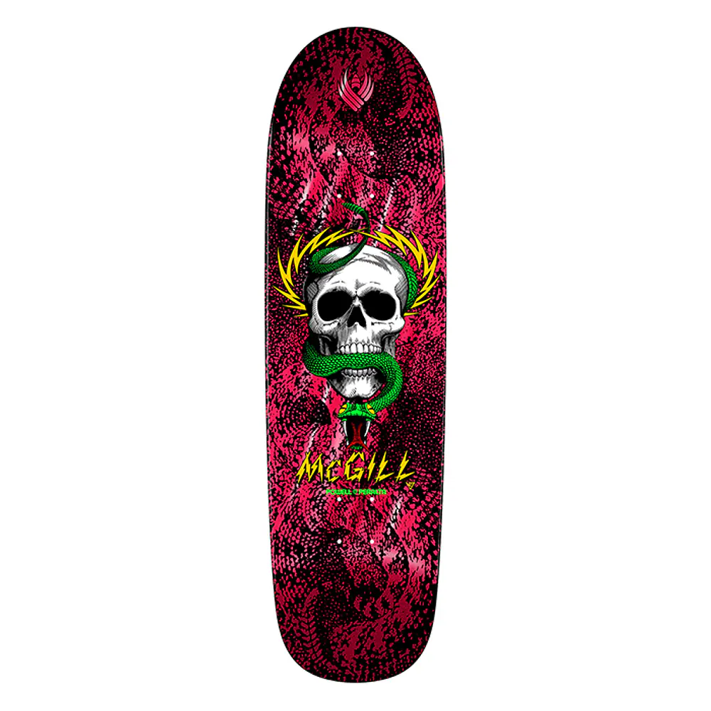 Tabla Powell Peralta - Pro Flight Deck® - McGill Skull And Snake '7' - Red Foil 8.97" + Lija Blank