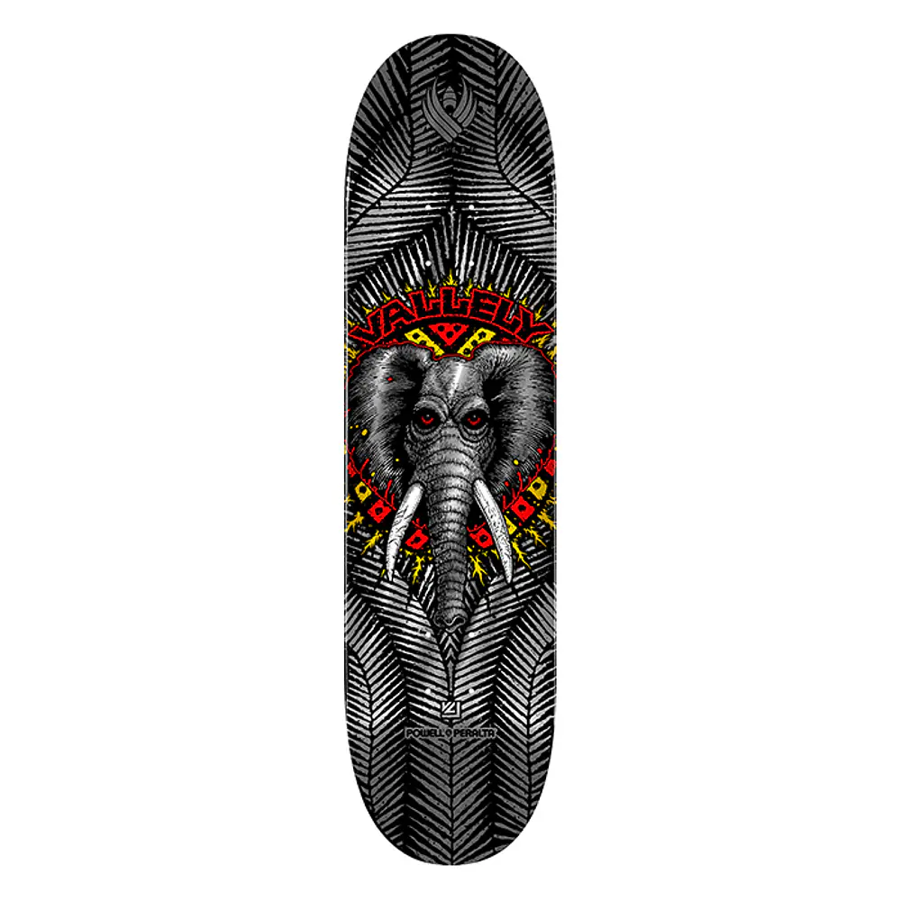 Tabla Powell Peralta - Flight Deck® - Mike Vallely Elephant - Silver Foil 8.38" + Lija Blank