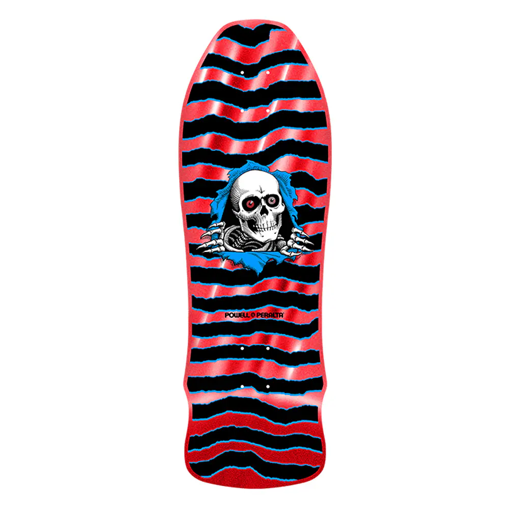 Tabla Powell Peralta - GeeGah Ripper - Red Foil 9.75" + Lija Blank 