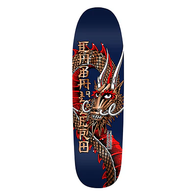Tabla Powell Peralta - Caballero Ban This Dragon - Navy/Copper Foil 9.265" + Lija Blank 