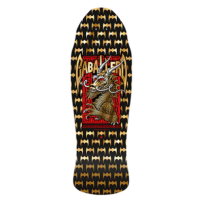 Tabla Powell Peralta - Steve Caballero Street - Black/Gold Foil 9.625" + Lija Blank 