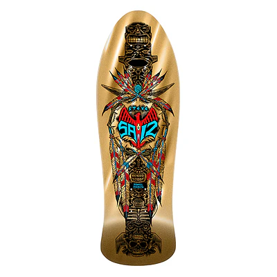 Tabla Powell Peralta - Steve Saiz Totem - Gold Foil 10" + Lija Blank 