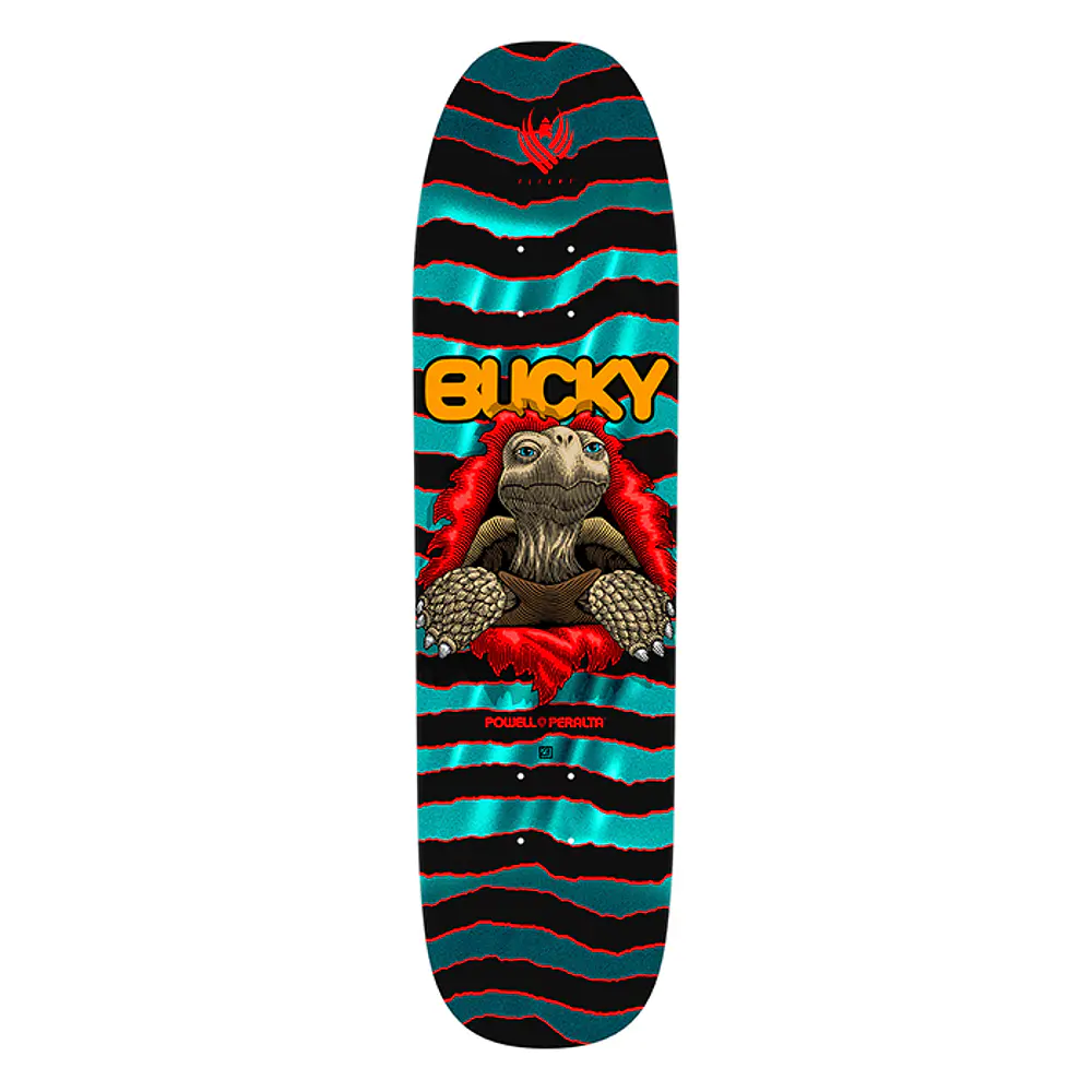 Tabla Powell Peralta - Pro Flight Deck® - Bucky Lasek Tortoise - Turquoise Foil 8.62" + Lija Blank