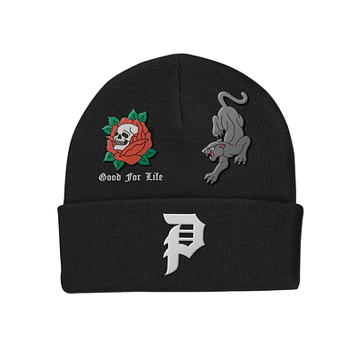 Beanie Primitive Fall26 - Outsider Black