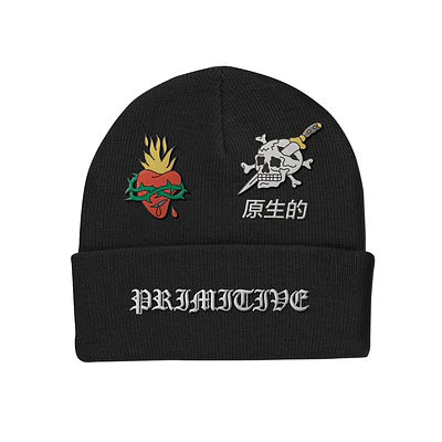 Beanie Primitive Fall26 - Outsider Black