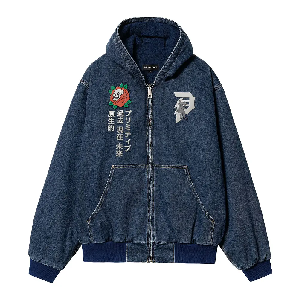 Chaqueta Primitive Fall26 - Outsider Denim Zip