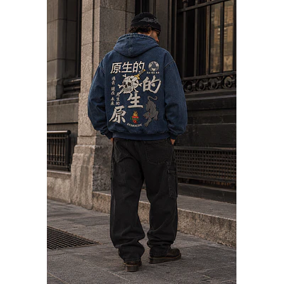 Chaqueta Primitive Fall26 - Outsider Denim Zip
