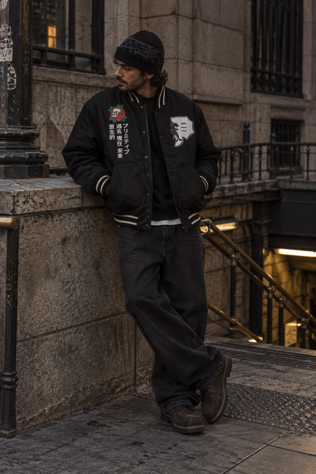 Chaqueta Primitive Fall26 - Outsider Varsity