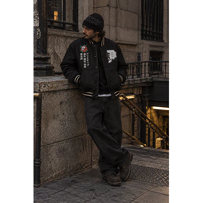 Chaqueta Primitive Fall26 - Outsider Varsity