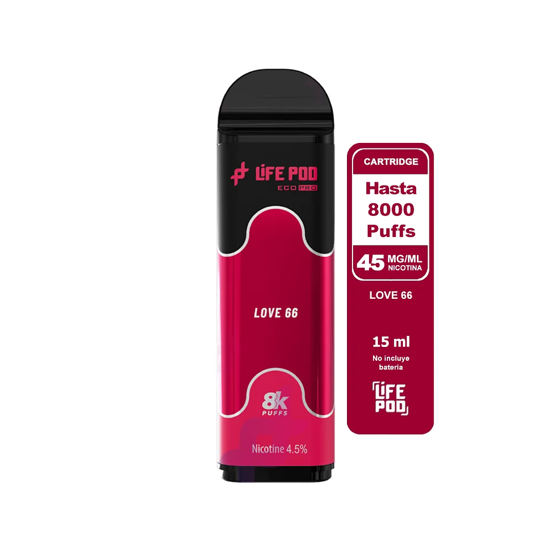 Life Pod Cartridge Love 66 8000 Puff 1