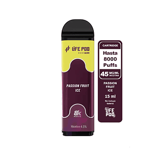Life Pod Cartridge Passion Fruit ICE 8000 Puff