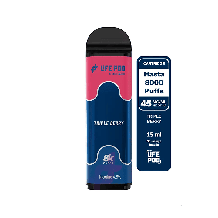 Life Pod Cartridge Triple Berry 8000 Puff 1
