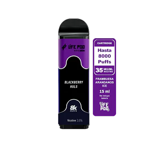 Life Pod Cartridge Blackberry Huls 8000 Puff