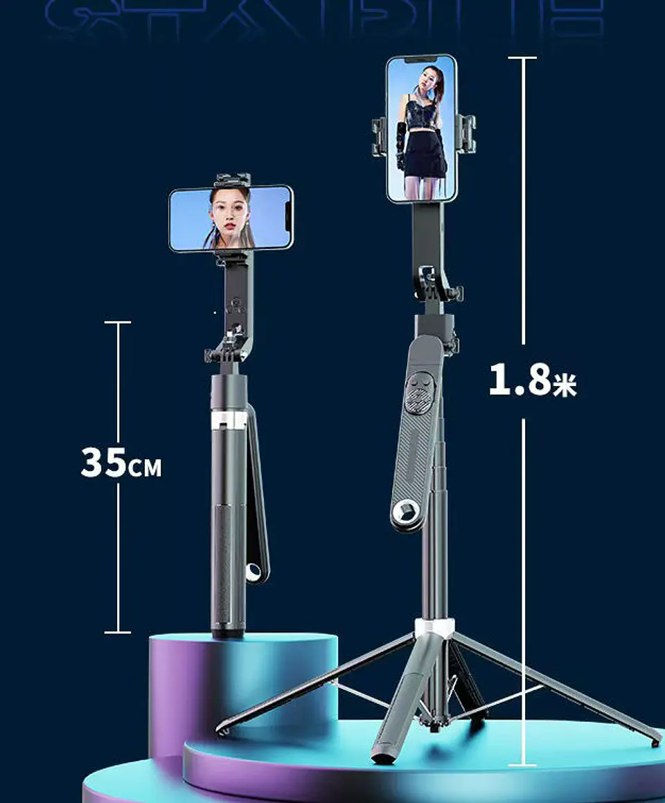Trípode Inteligente Seguimiento Facial IA 360° TikTok Reels 2