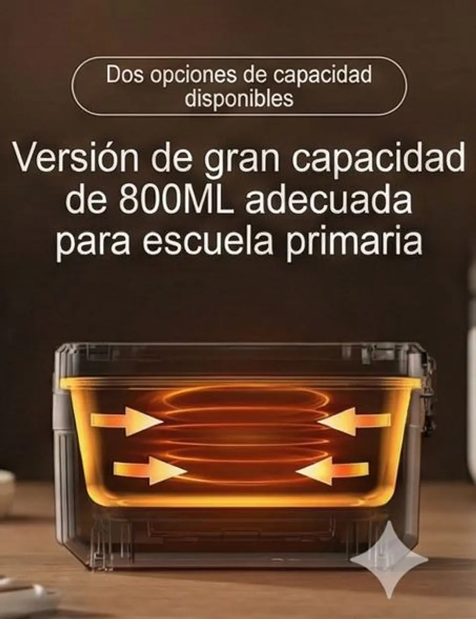 Lonchera Eléctrica USB Calienta Comida 1.6L Viaje Trabajo 2