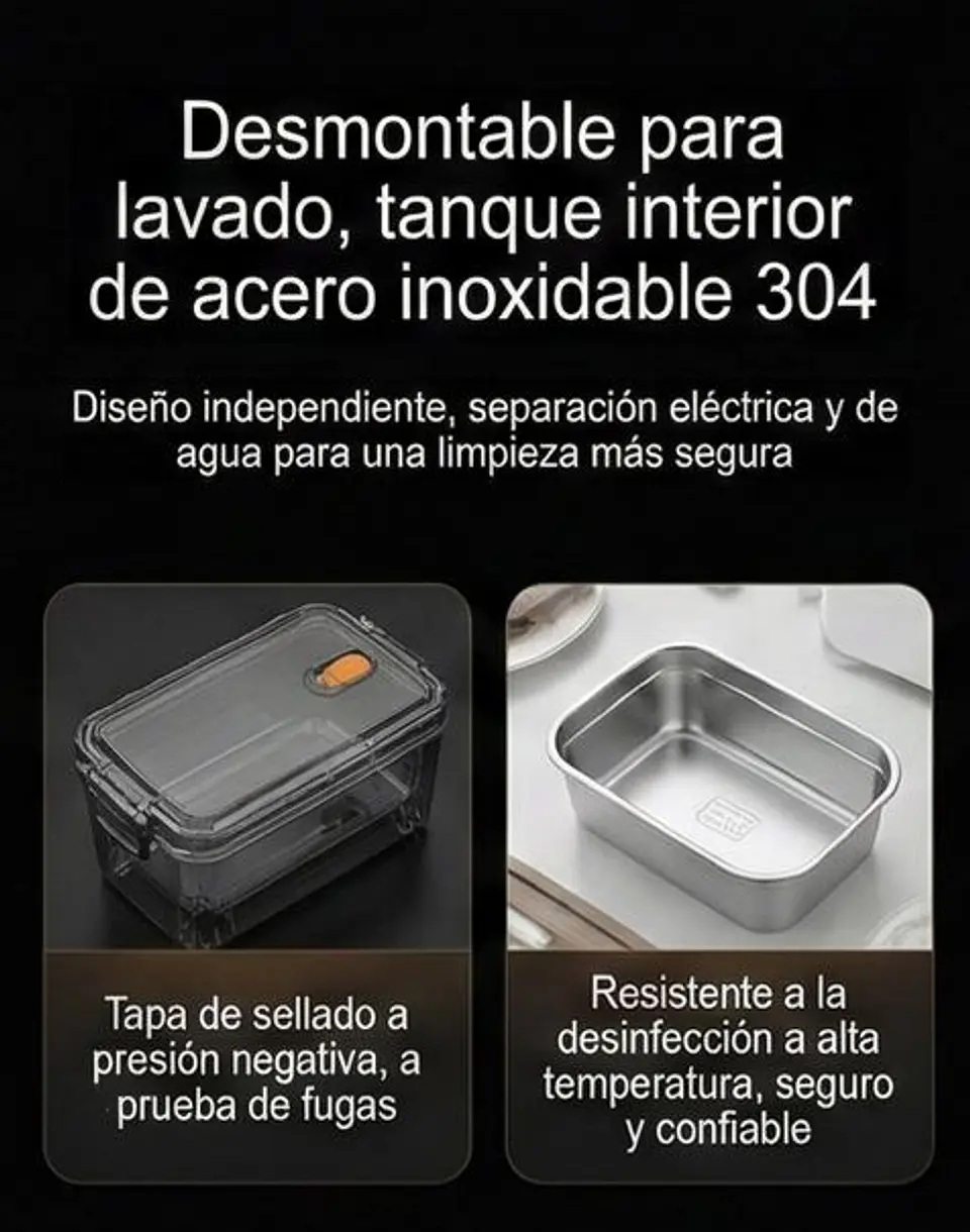 Lonchera Eléctrica USB Calienta Comida 1.6L Viaje Trabajo 4