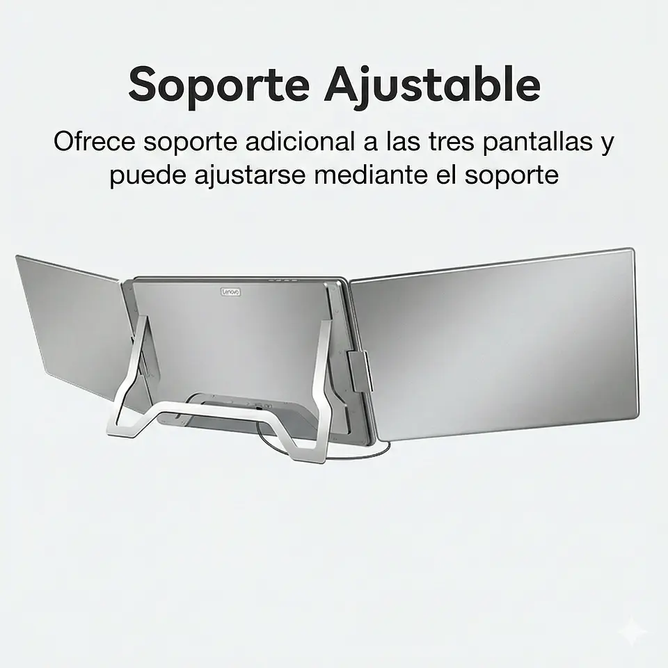 Monitor Portátil Doble Plegable 14'' Full HD Horizontal 4