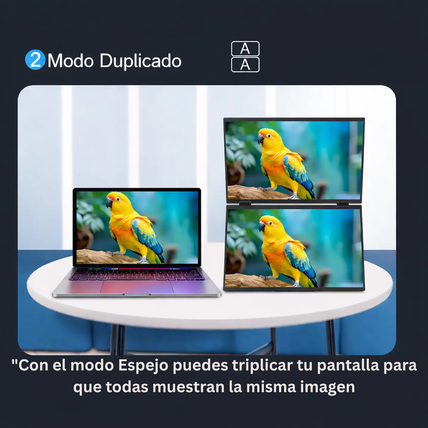 Monitor Portátil Doble Plegable 15.6'' Full HD Vertical 4