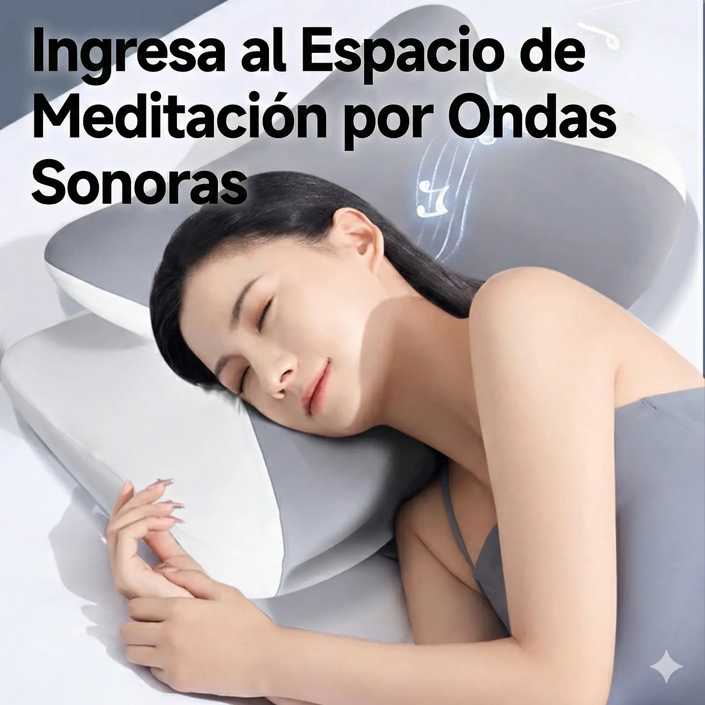 Almohada Viscoelástica con Altavoz Ruido Blanco para Dormir 5