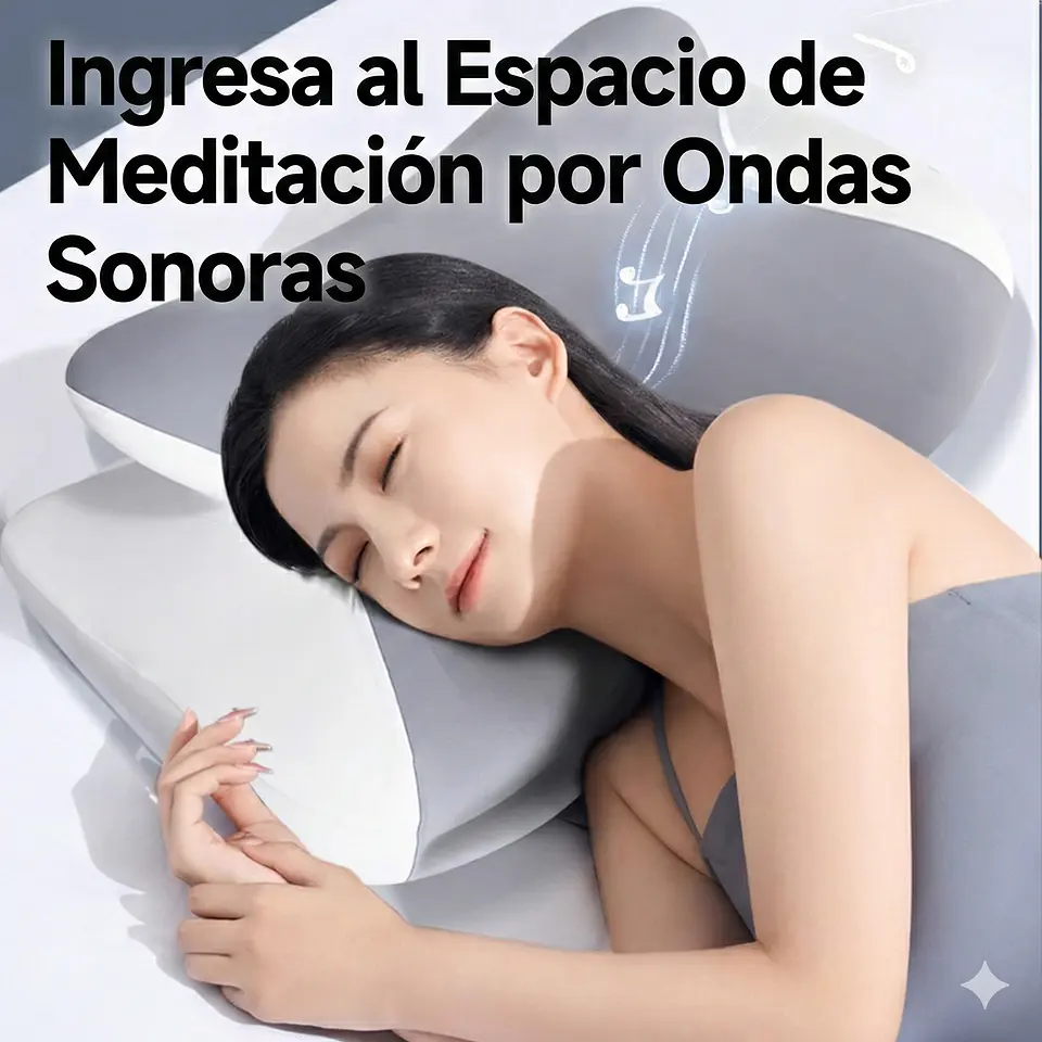 Almohada Viscoelástica con Altavoz Ruido Blanco para Dormir 5