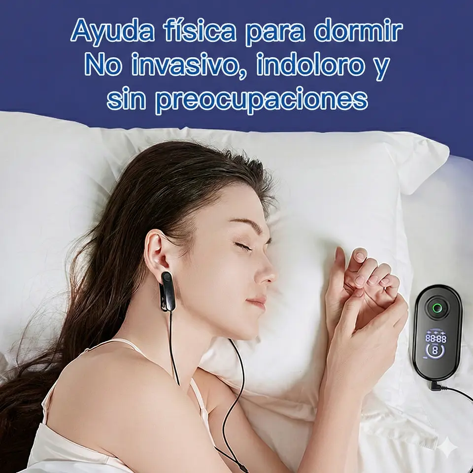 Dispositivo Anti Insomnio Clip Oreja Ayudar a Dormir CES 3