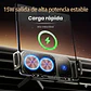 Soporte Celular Auto Cargador Inalámbrico 90° Antivibración - Miniatura 4