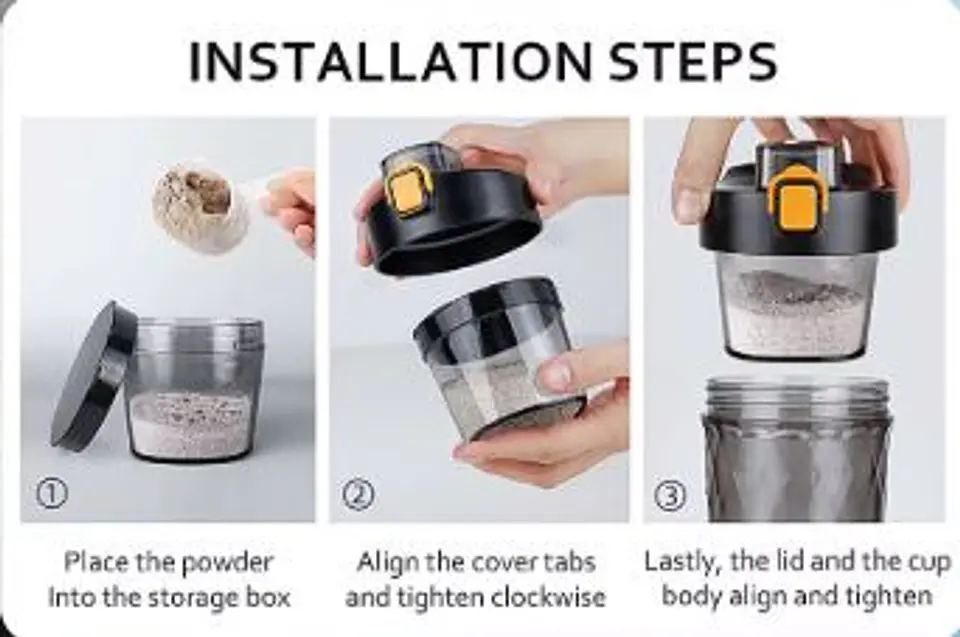 Shaker Eléctrico Proteína 650ml Recargable USB Gimnasio 6