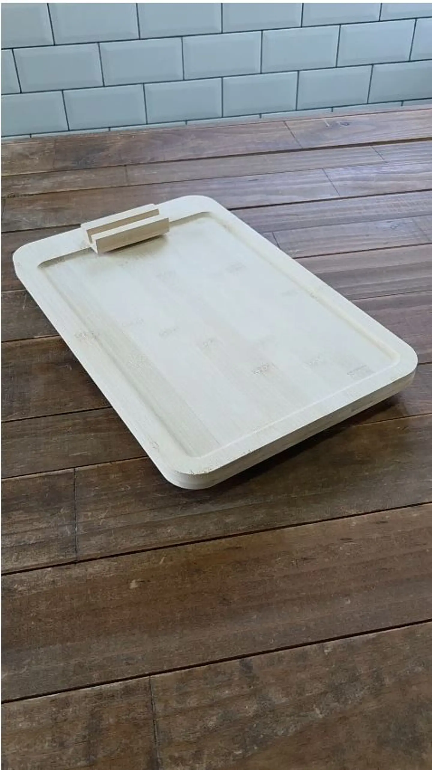 Bandeja Bambú Brazo Sofá Apoya Celular Snack Plegable 6