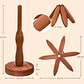 Set de Mat Madera con Soporte Árbol Posa Ollas Decorativo - Miniatura 4