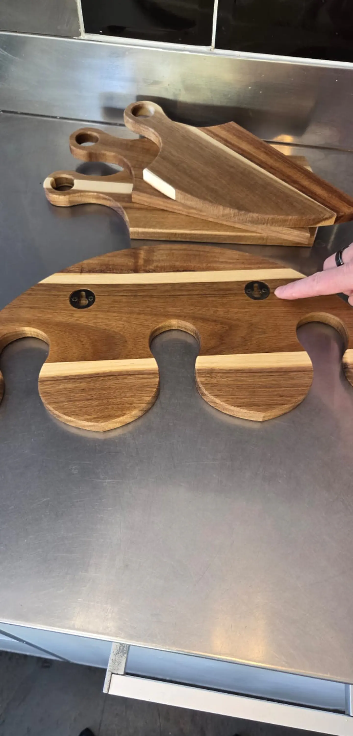 Set 3 Tablas Madera Aperitivo o Picoteo Puzzle Decorativas 9