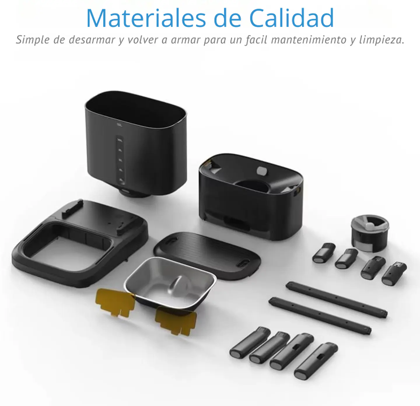 Dispensador Automático Comida Perros WiFi App 15L Programable 13