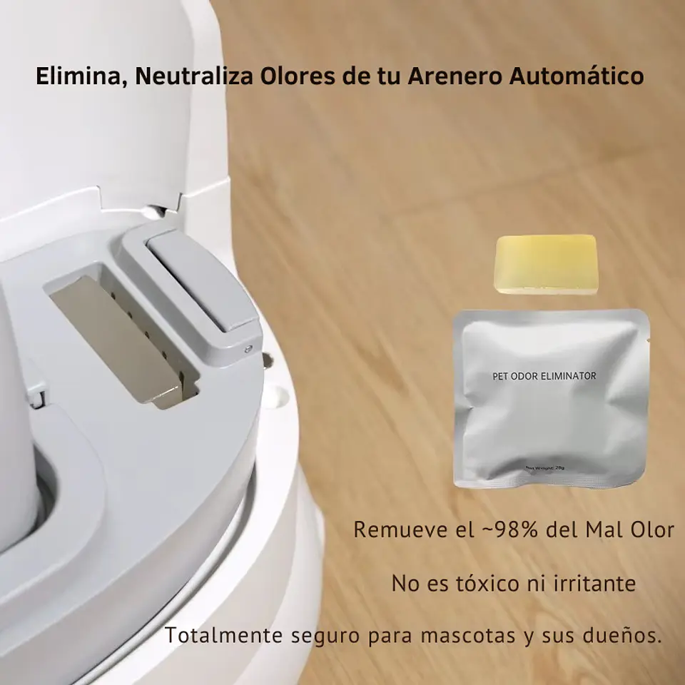 Pack de 4 Eliminador o Quita Olor Para Arenero Gato  3