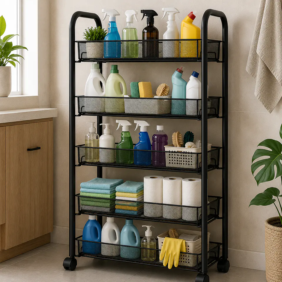 Organizador de Cocina Multifuncional con Ruedas 5 Niveles 2