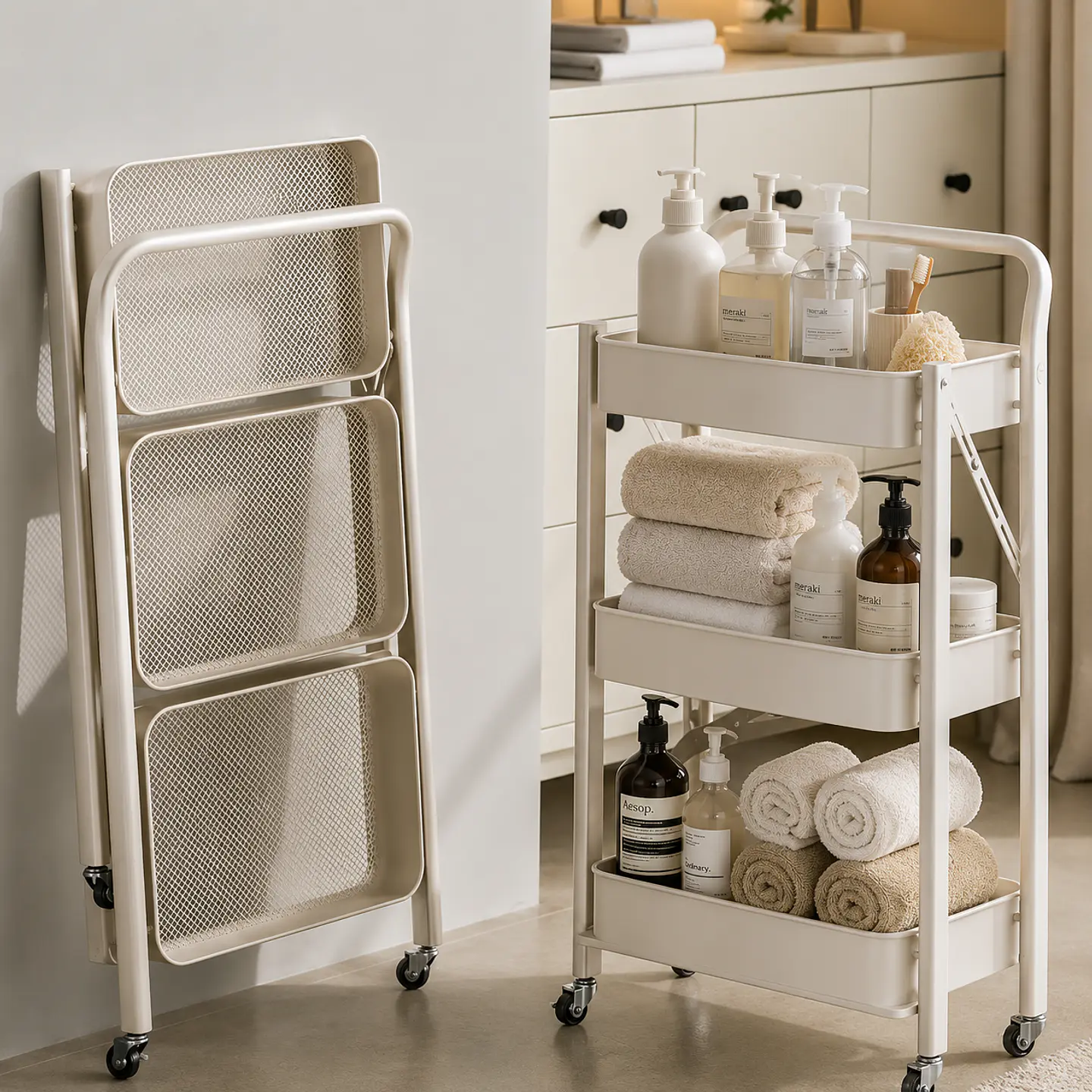 Organizador Plegable 3 Pisos Estante Portátil Rack 3