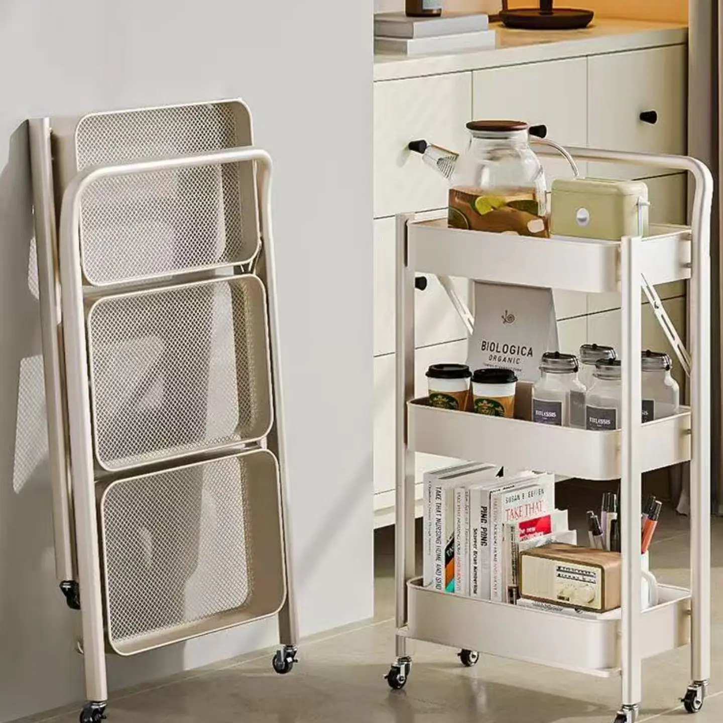 Organizador Plegable 3 Pisos Estante Portátil Rack 1