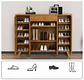 Zapatero Organizador de Bambu Moderno 4 puertas 1 cajón - Miniatura 5