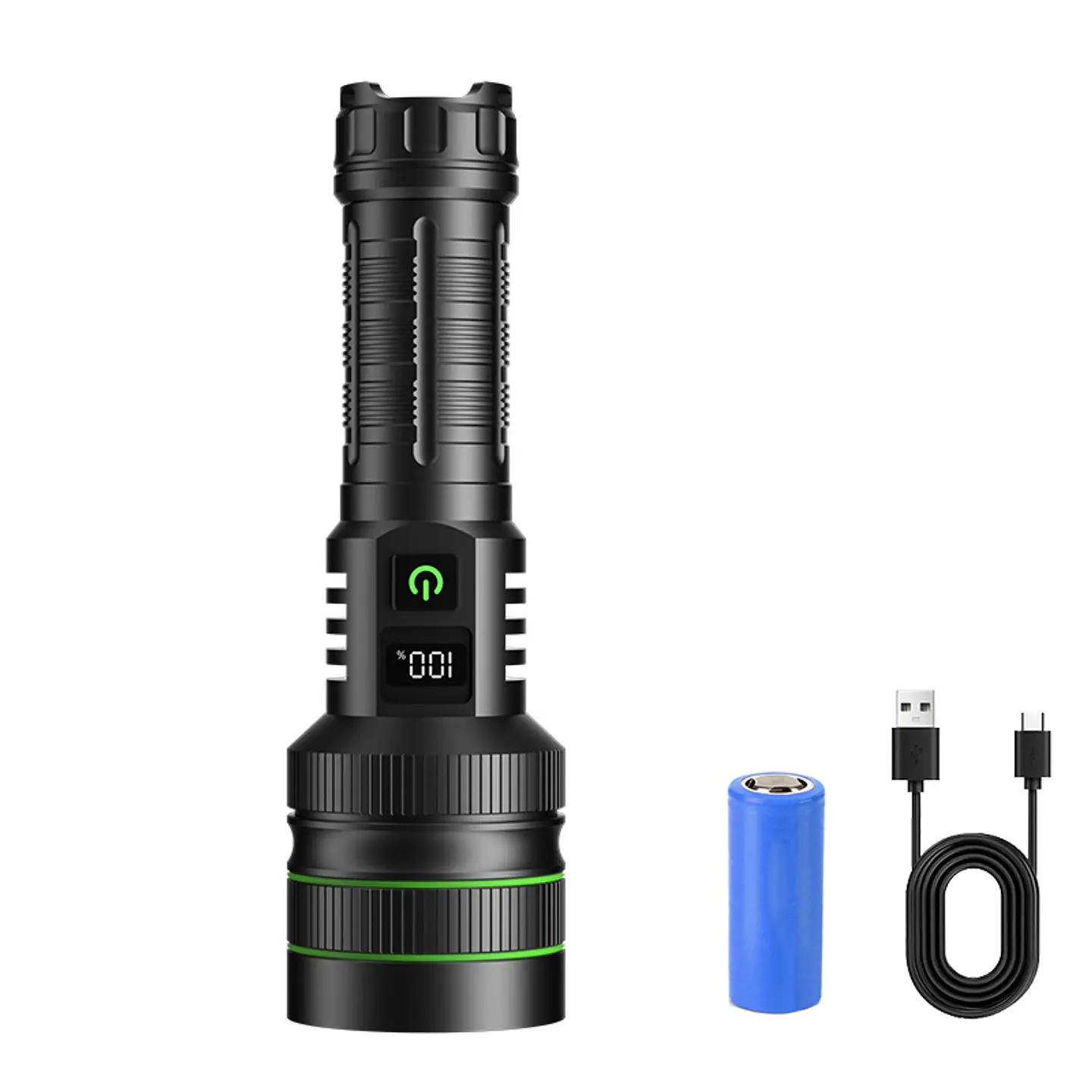Linterna Tactica Pro LED Potente Recargable Zoom Power Bank 10