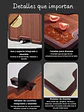 Tabla Cocina Picar Doble Madera Acero Inoxidable Afilador - Miniatura 6
