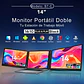 Monitor Doble Portatil Plegable 14