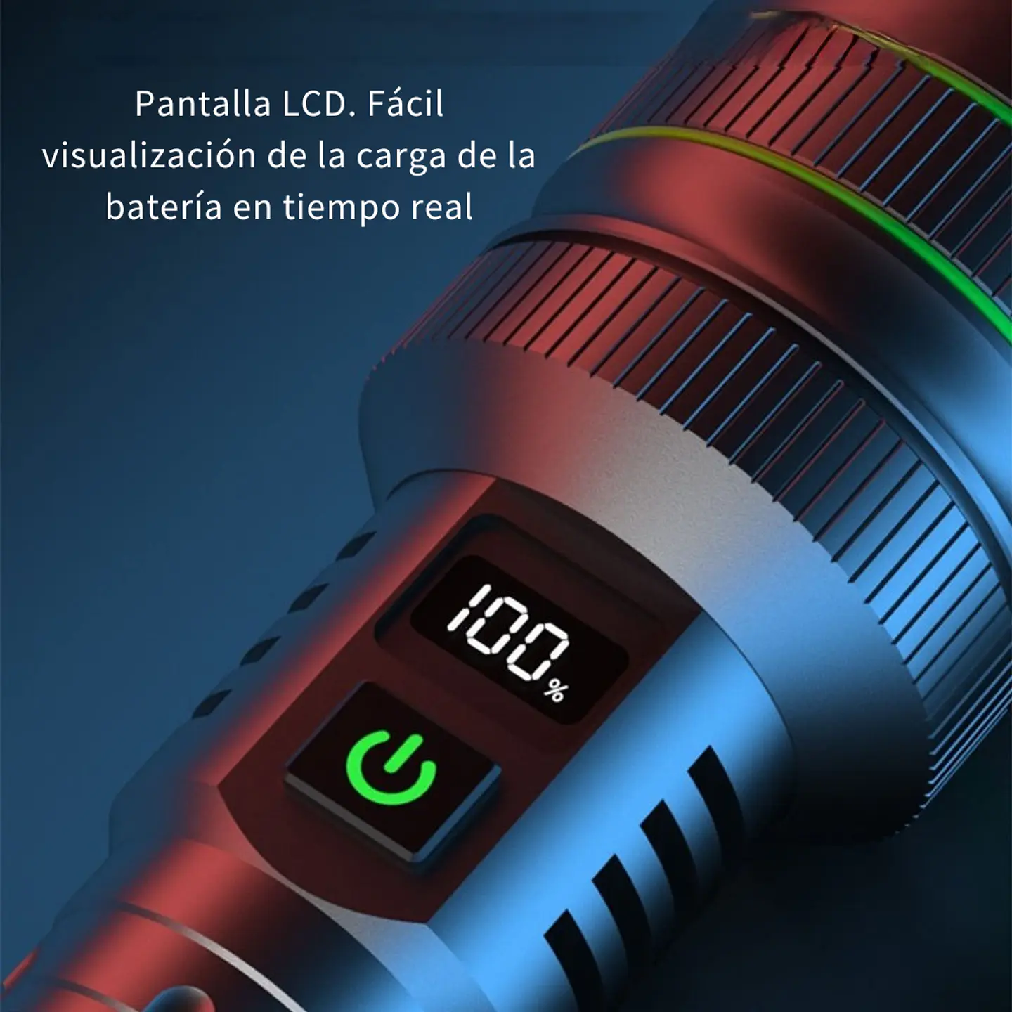 Linterna Tactica Pro LED Potente Recargable Zoom Power Bank 7