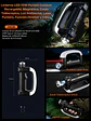 Linterna LED Magnetica Trabajo Puntero Recargable Outdoor - Miniatura 3