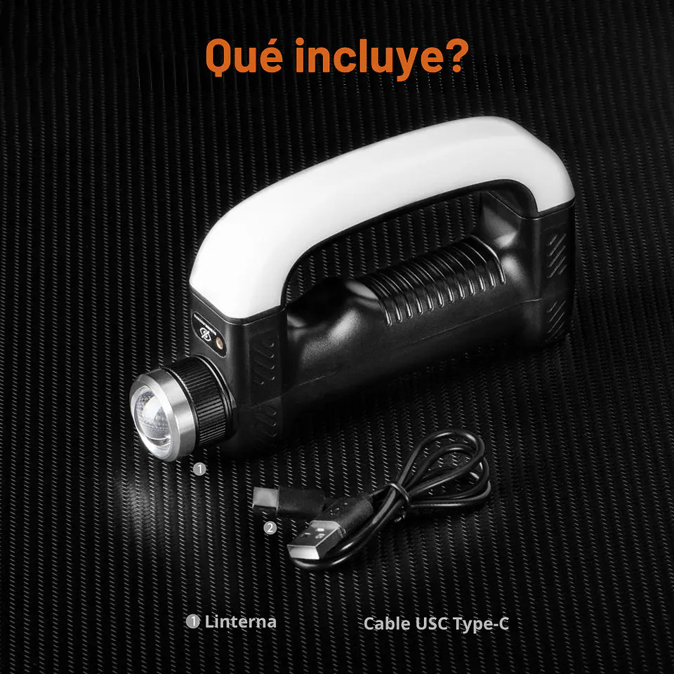 Linterna LED Magnetica Trabajo Puntero Recargable Outdoor 9