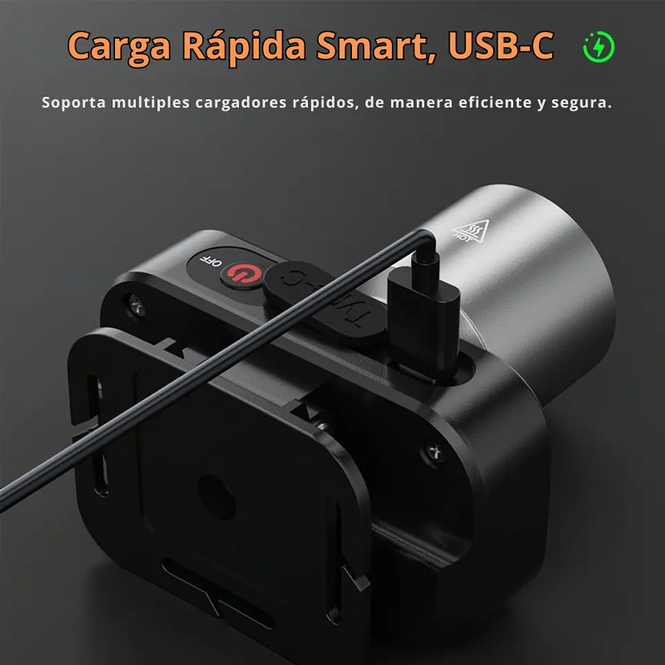 Linterna LED Recargable Alto Alcance Impermeable Outdoor 5