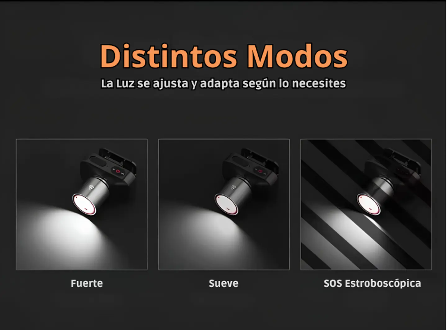 Linterna LED Recargable Alto Alcance Impermeable Outdoor 4