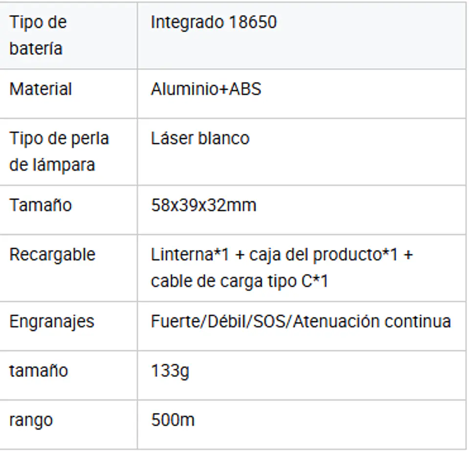 Linterna LED Recargable Alto Alcance Impermeable Outdoor 8