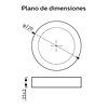 DL252 Surface Redondo 18W