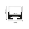 PLSS191925C - Perfil Sobreponer / Suspender Cuadrado 2.5m